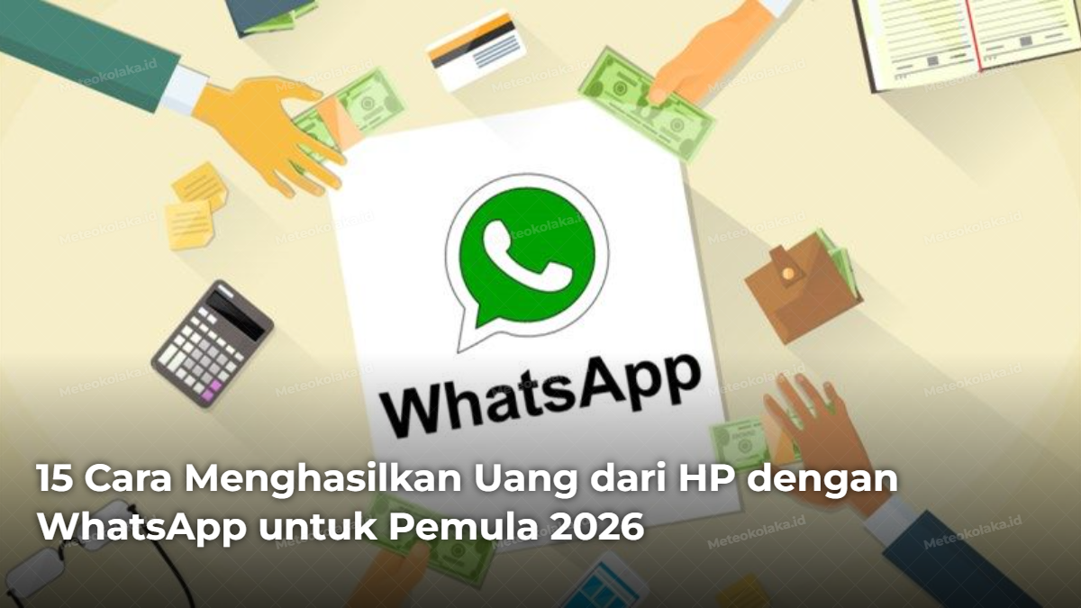 15 Cara Menghasilkan Uang dari HP dengan WhatsApp untuk Pemula 2026
