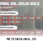 Daftar Jam Keberangkatan KRL Jogja Solo untuk Tanggal 12 sampai 14 Mei Tahun 2026