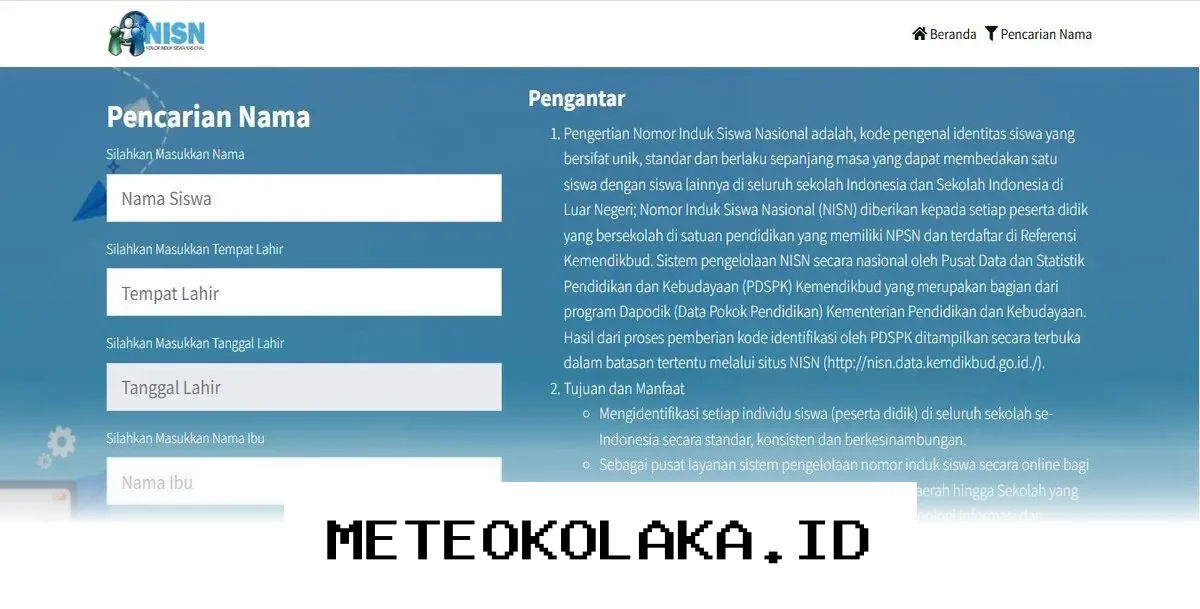 Panduan Praktis Melacak NISN 2026 Melalui Nama serta Tanggal Lahir Secara Akurat Cepat